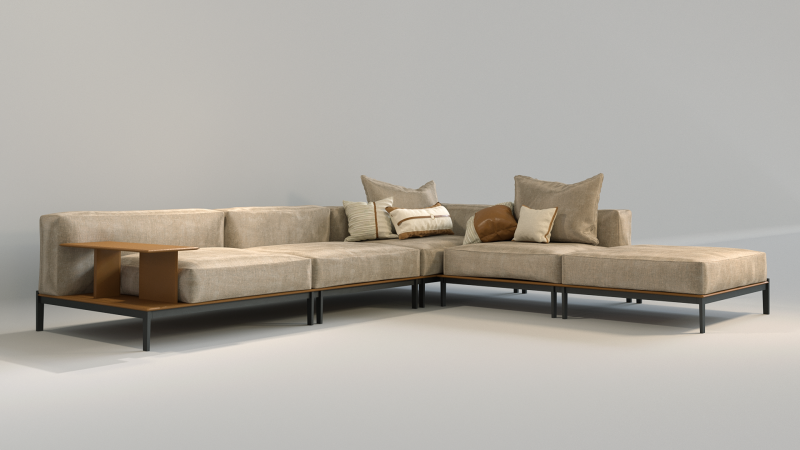 Modular Sofa - Brera Modelo 3D .c4d .max .obj .3ds .fbx .stl .blend
