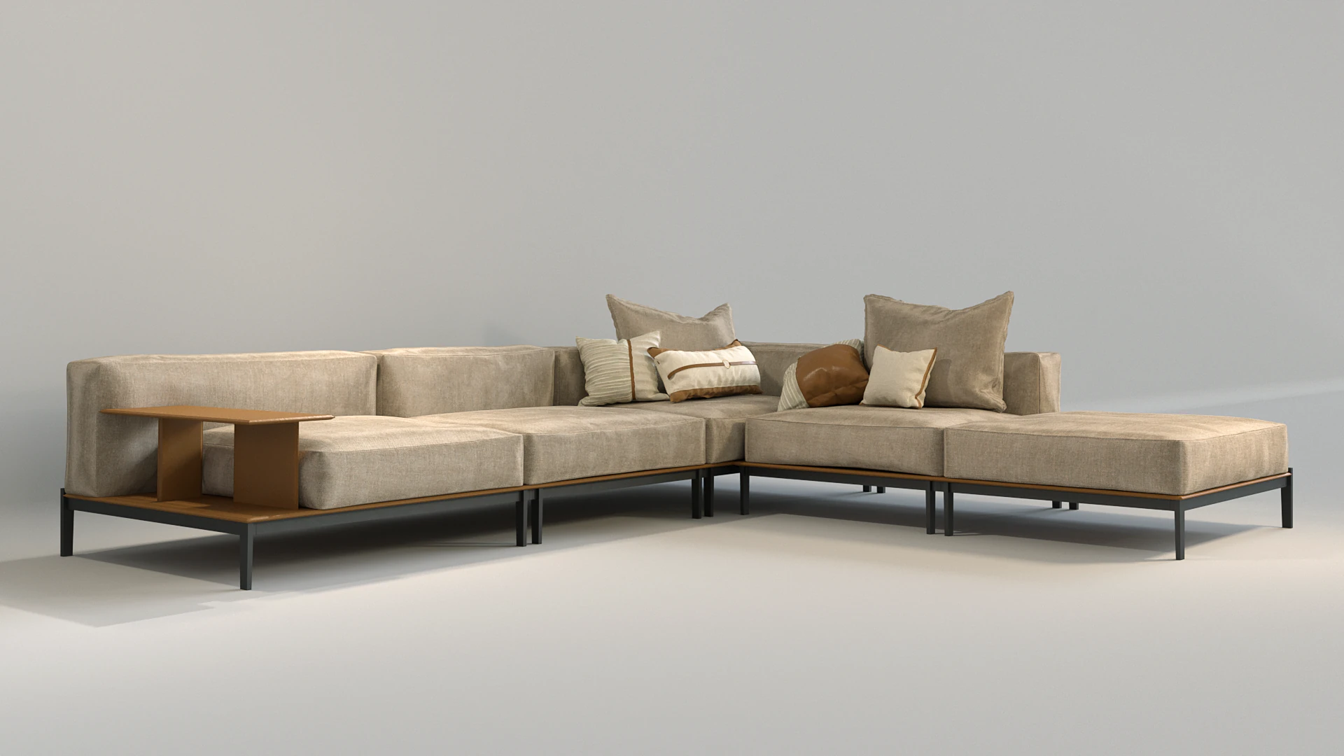 Modular Sofa - Brera 3D Model .c4d .max .obj .3ds .fbx .stl .blend 