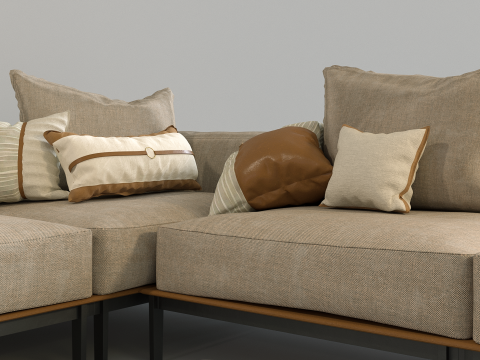 Modular Sofa - Brera Modelo 3D