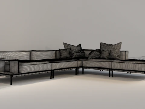 Modular Sofa - Brera 3D Model