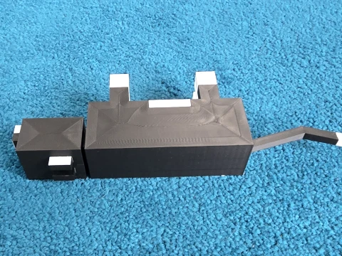 Stylized Tuxedo Cat - Minecraft 3D Print Model