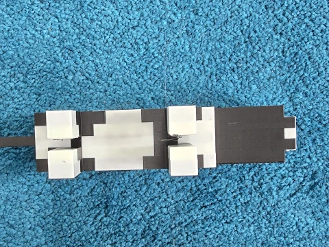 Stylized Tuxedo Cat - Minecraft 3D Print Model