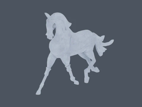 Horse sculpture 3D Model