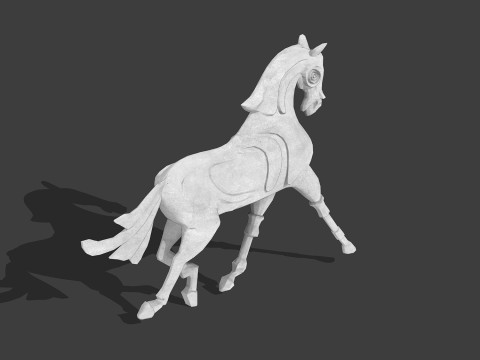 Horse sculpture Model 3D