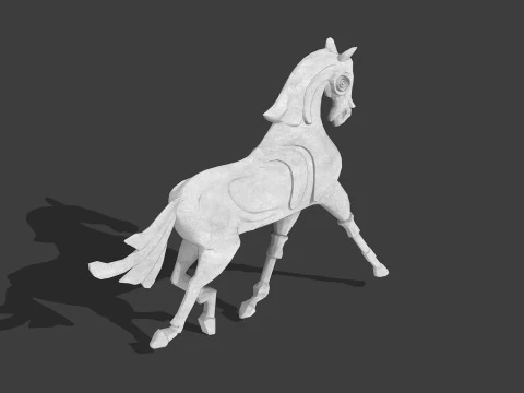 Horse sculpture 3D Model