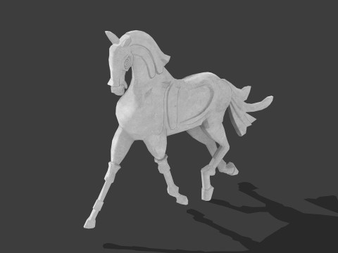 Horse sculpture Model 3D