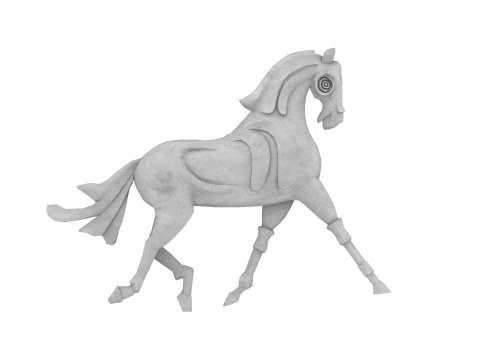 Horse sculpture 3D Model