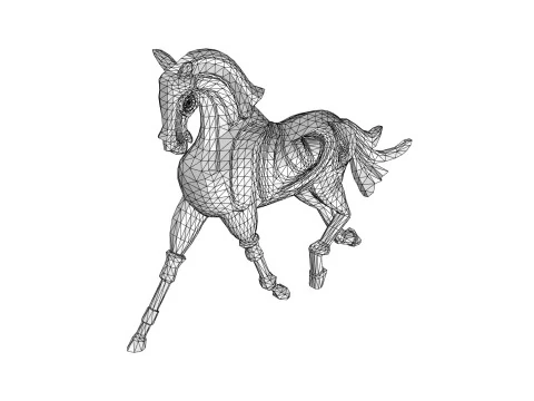 Horse sculpture 3D Model