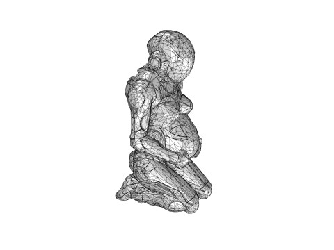Pregnant space traveler 3D Model