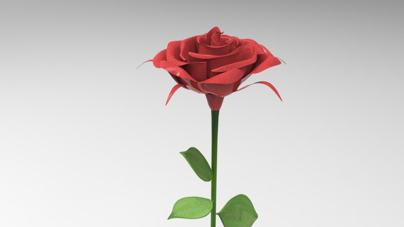 Red Rose 3Dモデル .c4d .max .obj .3ds .fbx .stl .blend 