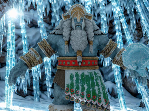 Ice Giant 3D Character Model Game Ready Fantasy Monster 3D Model