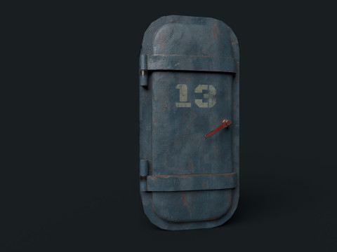 Door bunker Model 3D