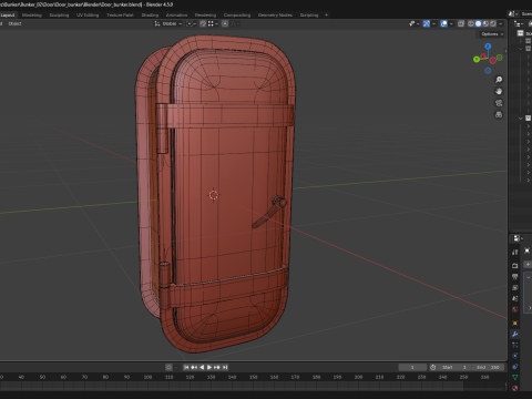 Door bunker Model 3D