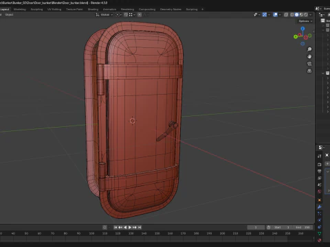 Door bunker 3D Model