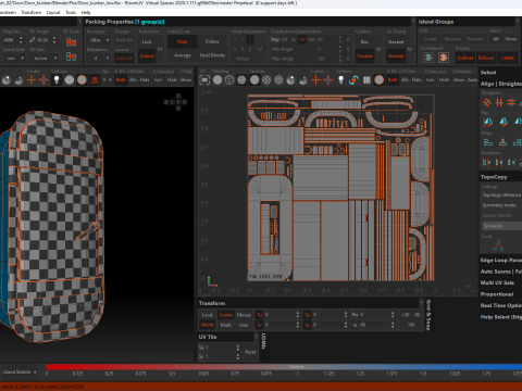 Door bunker Model 3D
