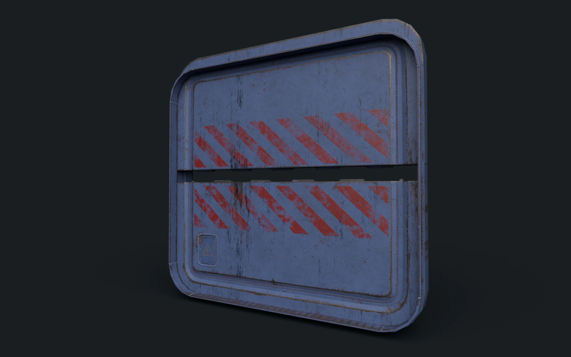 Gate bunker 3D Model .c4d .max .obj .3ds .fbx .stl .blend 