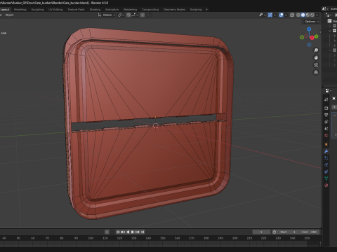Gate bunker 3Dモデル