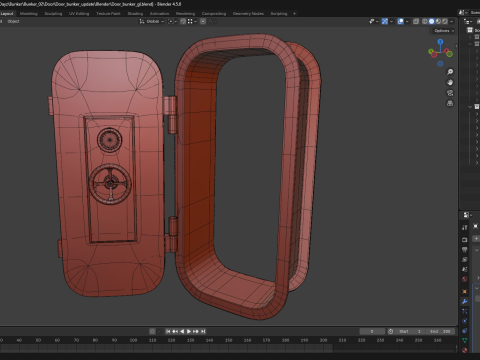 Door bunker gl 3D Model