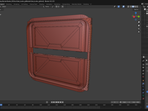 Gate bunker gl 3D Model