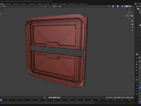 Gate bunker gl 3D Model