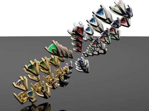 Stud earring style 3D Print Model