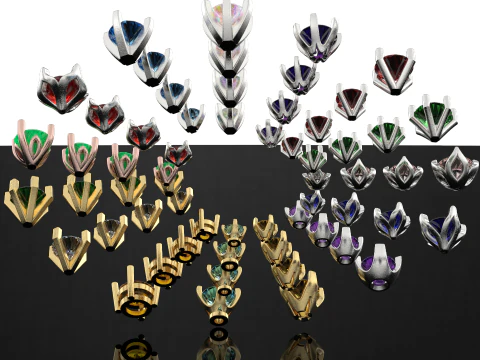 Stud earring style 3D Print Model