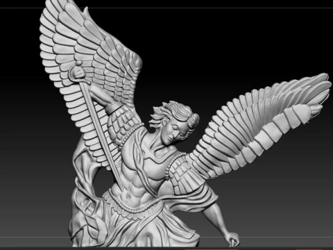 Archangel pendant saint Michael 3D Print Model