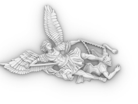 Archangel pendant saint Michael 3D printmodel