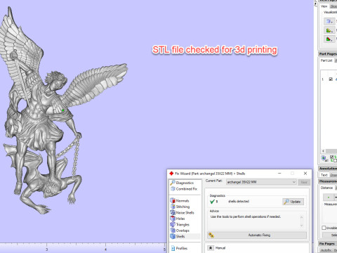 Archangel pendant saint Michael 3D printmodel