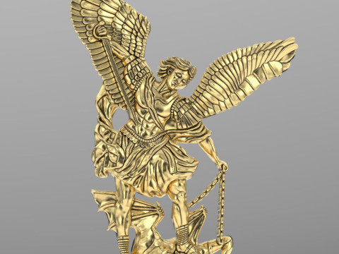 Archangel pendant saint Michael 3D printmodel