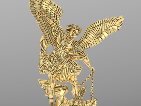 Archangel pendant saint Michael 3D printmodel