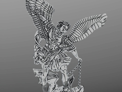 Archangel pendant saint Michael 3D printmodel