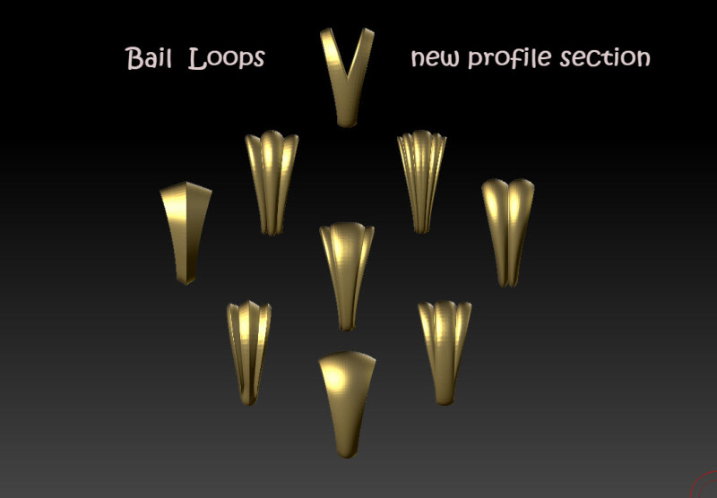 Bail Loops jewelry accessories Model Cetak 3D .c4d .max .obj .3ds .fbx .stl .blend