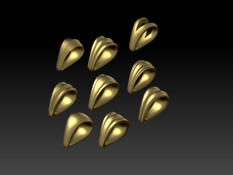 Bail Loops jewelry accessories Model Cetak 3D
