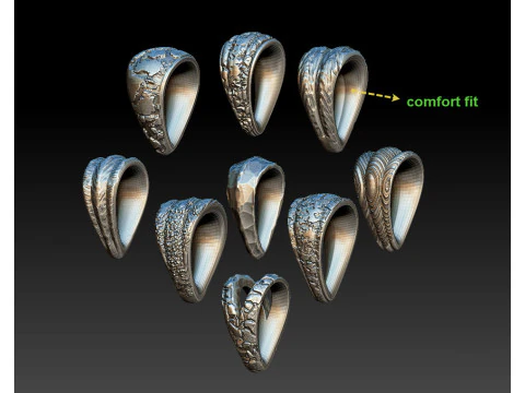 Organic bail loop chain 3D Print Model