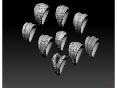 Organic bail loop chain 3D Print Model