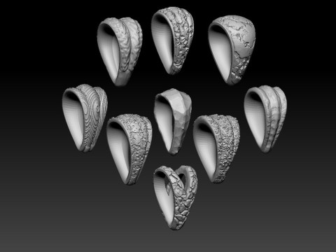 Corrente de fiança orgânica Modelo de Impressão 3D