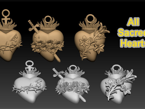 Jesus heiliges Herz 3D Druckmodell