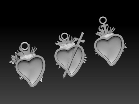 Hati Yesus yang suci Model Cetak 3D