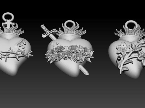 Hati Yesus yang suci Model Cetak 3D