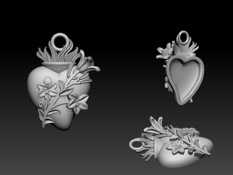 Hati Yesus yang suci Model Cetak 3D