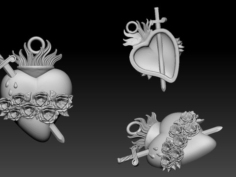 Hati Yesus yang suci Model Cetak 3D