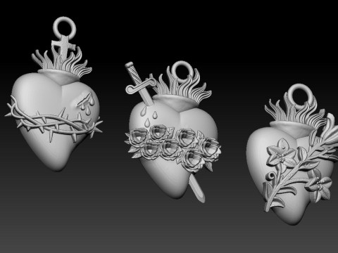 Hati Yesus yang suci Model Cetak 3D