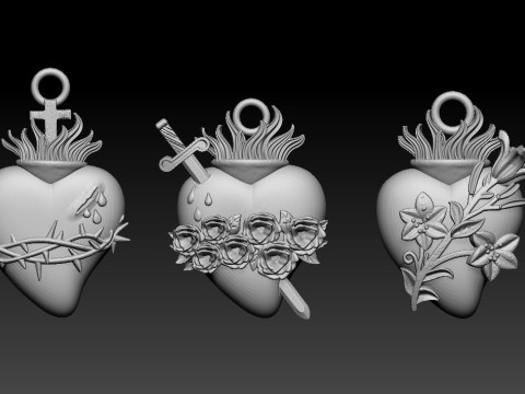 Hati Yesus yang suci Model Cetak 3D