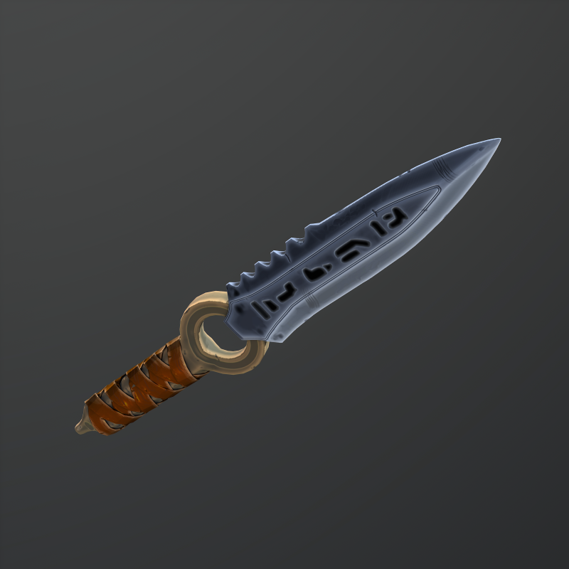 Rune stone dagger Modello 3D .c4d .max .obj .3ds .fbx .stl .blend