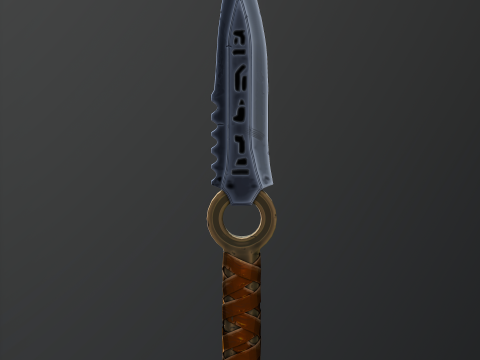 Rune stone dagger Modello 3D