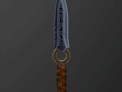 Rune stone dagger 3D Model