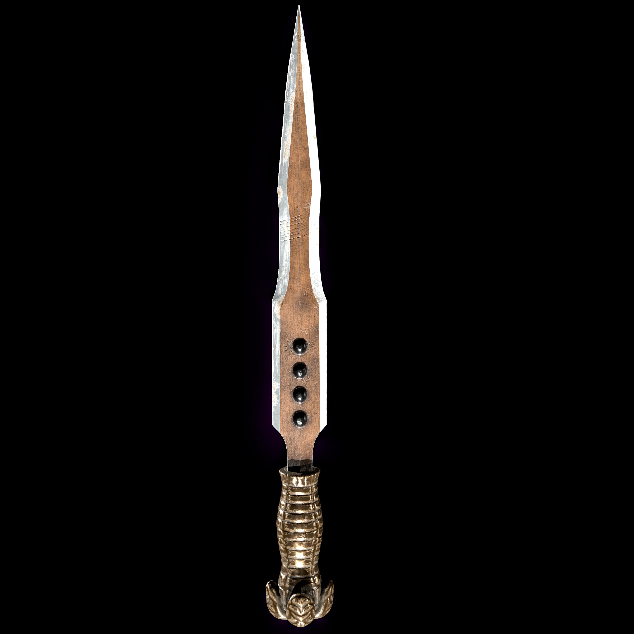 Ritual dagger 3D Model .c4d .max .obj .3ds .fbx .stl .blend 