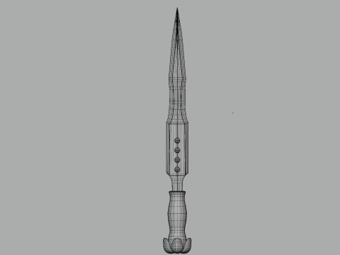 Ritual dagger Model 3D