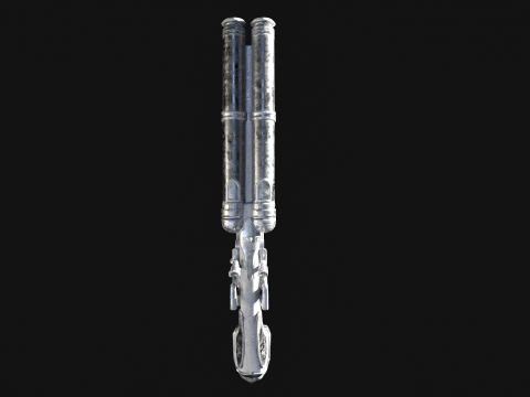 Flintlock Pistol-Shotgun Hybrid Game Ready 3D Weapon 3Dモデル